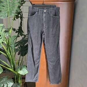 Rustler Men's Dark Gray Corduroy Pants